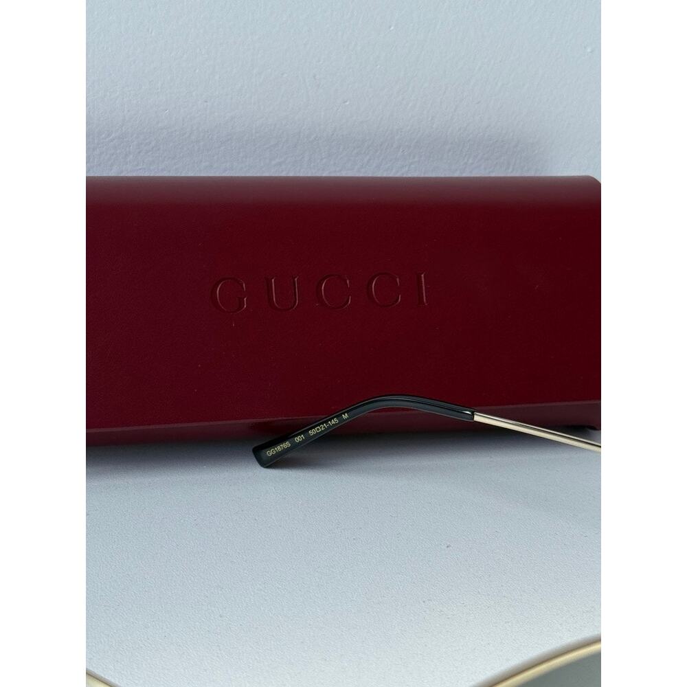 NEW Gucci GG1876S Gold Round Sunglasses $545 - Picture 8 of 9